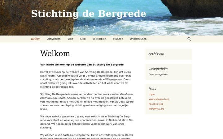 Screenshot of debergrede.eu