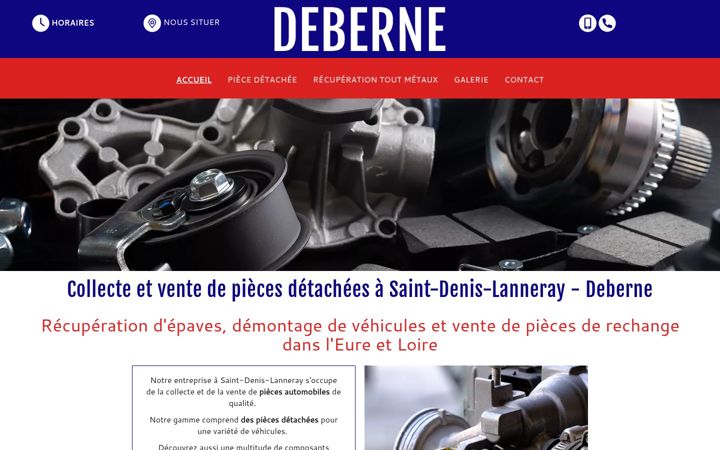 Snímek obrazovky deberne-pieces-auto.fr