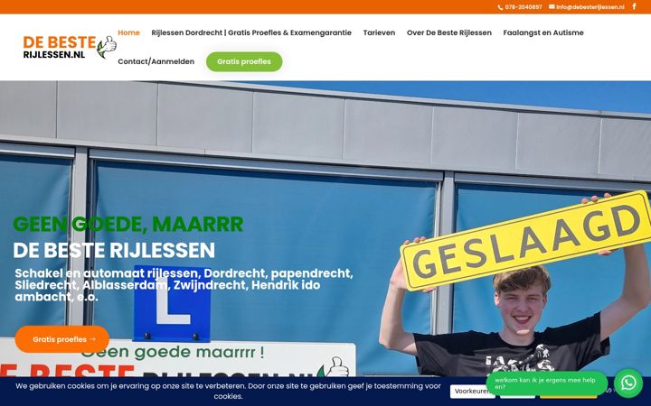 Skjámynd af debesterijlessen.nl