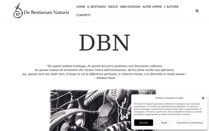 Screenshot of debestiarumnaturis.com