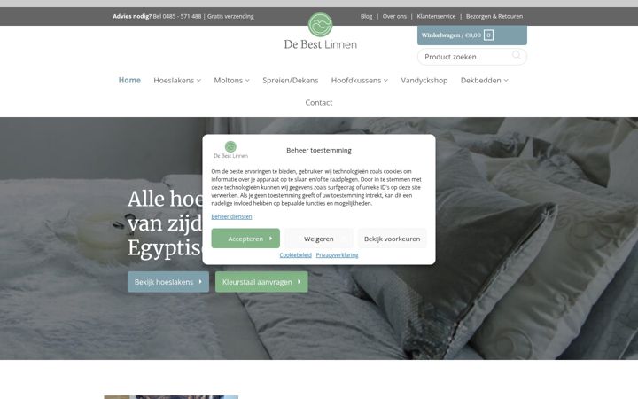 Skjámynd af debestlinnen.nl