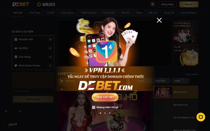 Screenshot of debet.gs