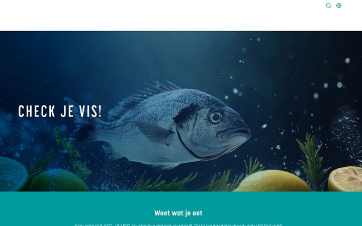 Screenshot of debewustevisweek.be