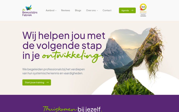 Skjámynd af debewustzijnsfabriek.nl