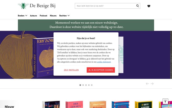 Skjámynd af debezigebij.nl