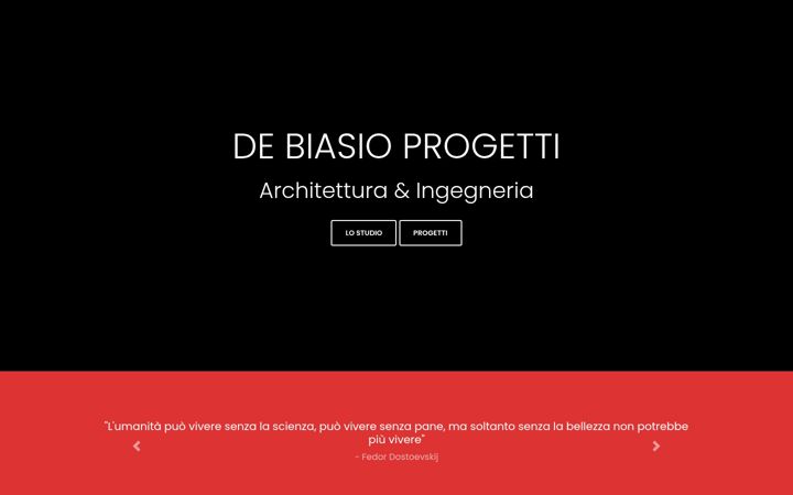 Screenshot of debiasioprogetti.it
