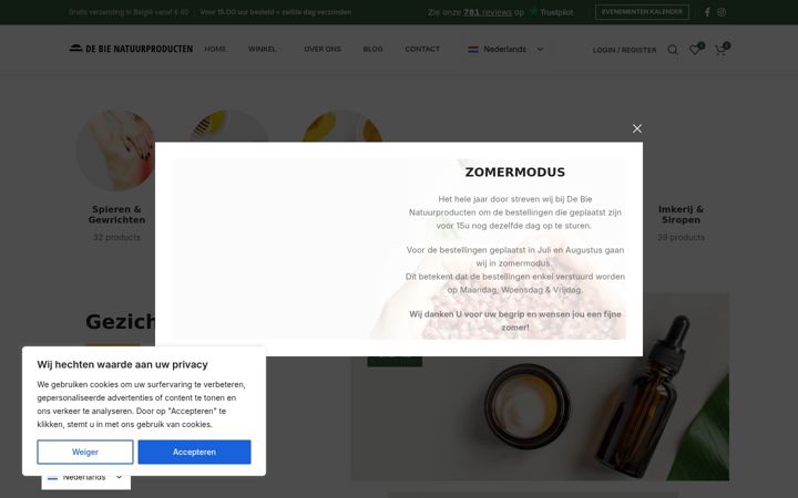 Screenshot of debienatuurproducten.be