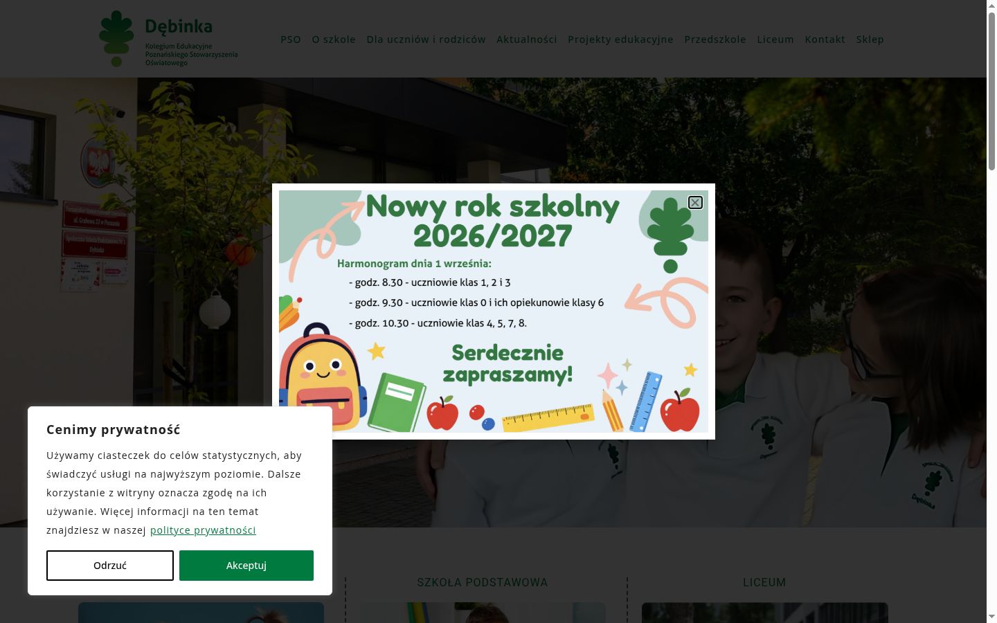 Snímka obrazovky banera súhlasu zobrazeného pred akoukoľvek interakciou