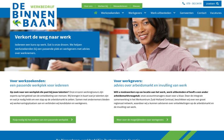 Ekrānuzņēmums no debinnenbaan.nl