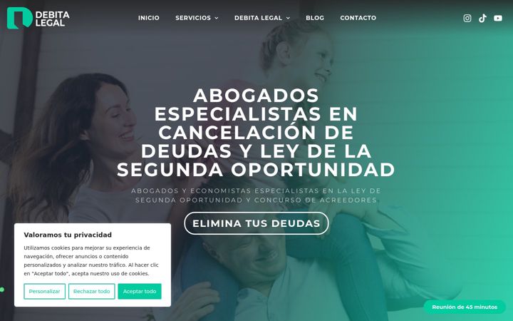 Snímek obrazovky debitalegal.es