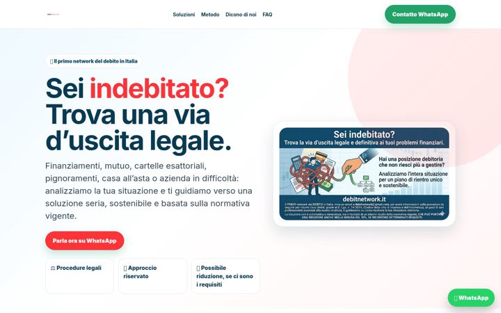 Screenshot of debitnetwork.it