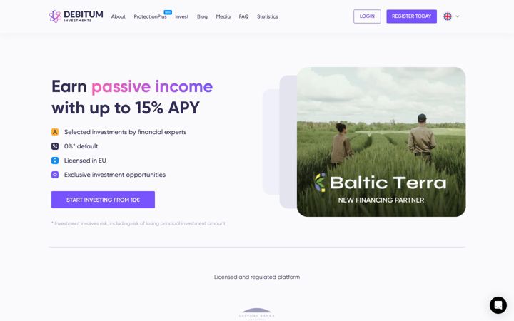 Screenshot of debitum.network