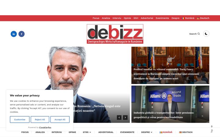 Ekrānuzņēmums no debizz.ro