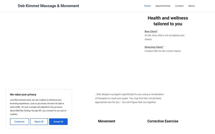 Screenshot of debkimmet.com