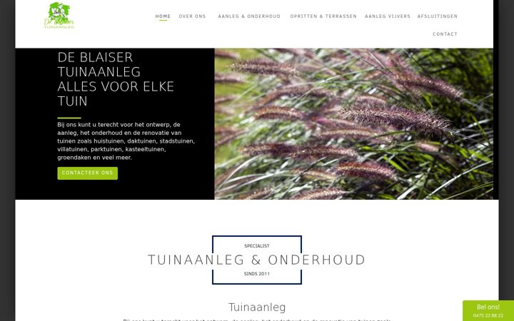Screenshot of deblaisertuinaanleg.be