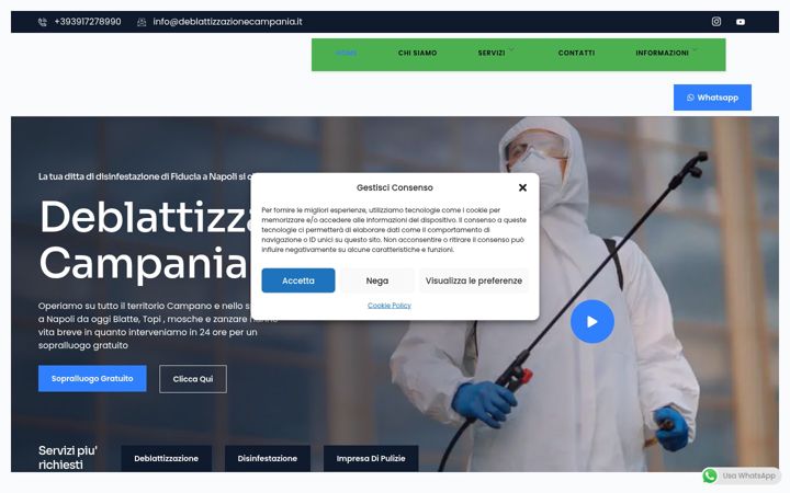 Screenshot of deblattizzazionecampania.it