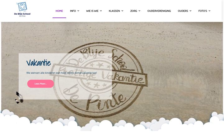 Screenshot of deblijeschool.be