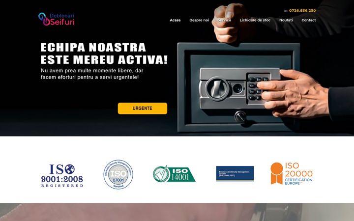 Ekrānuzņēmums no deblocari-seifuri.ro
