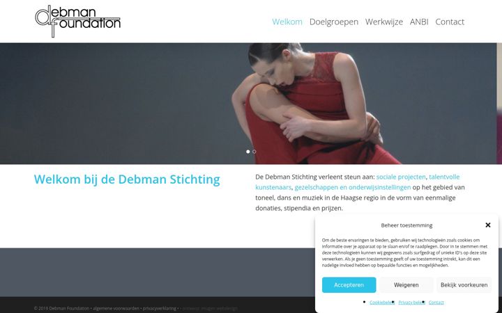 Captura de ecrã de debman.nl
