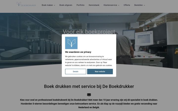 Ekrānuzņēmums no deboekdrukker.nl
