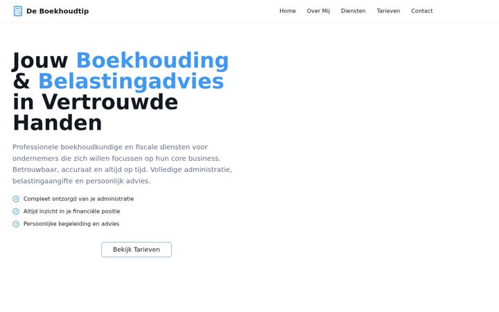 Ekrānuzņēmums no deboekhoudtip.nl