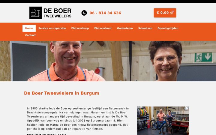 Ekrānuzņēmums no deboertweewielers.nl