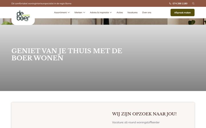 Ekrānuzņēmums no deboerwonen.nl