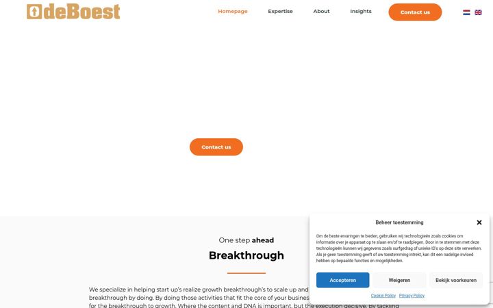 Captura de pantalla de deboest.nl