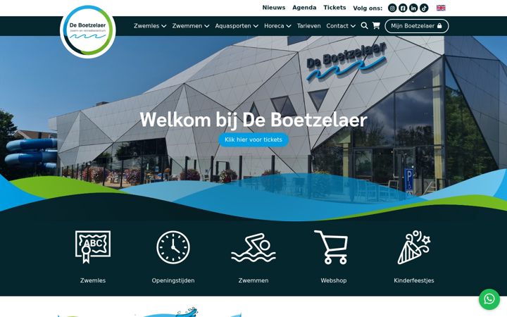 Captura de pantalla de deboetzelaer.nl