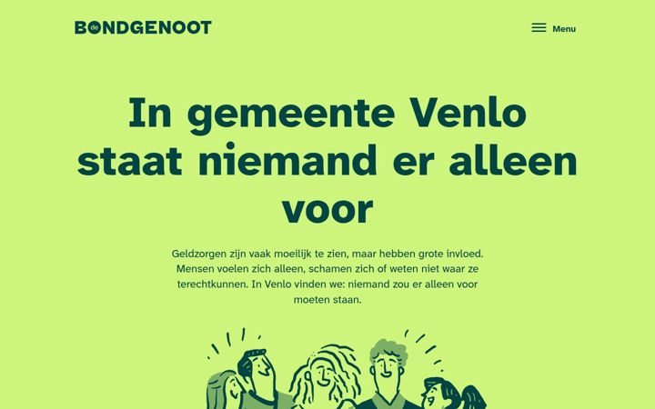 Screenshot di debondgenootvenlo.nl