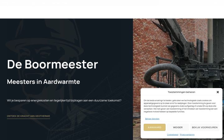 Screenshot of deboormeester.be
