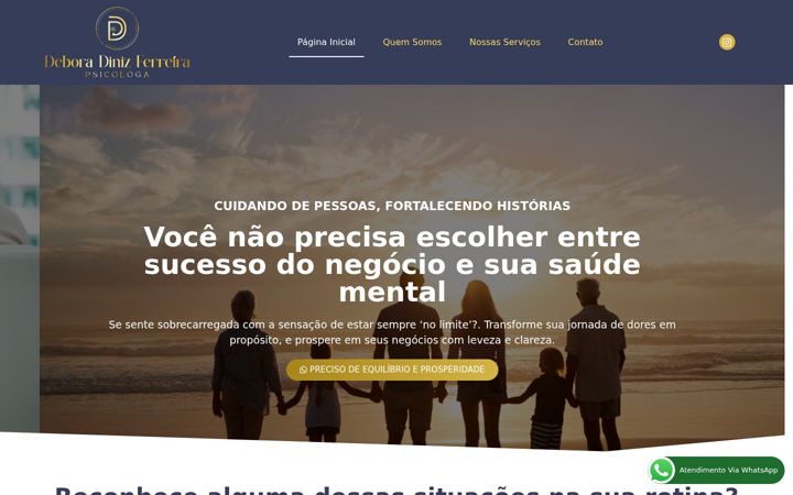 Képernyőkép: deboradinizferreira.com.br