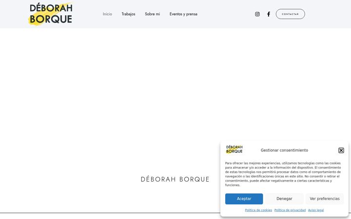 Screenshot of deborahborque.net