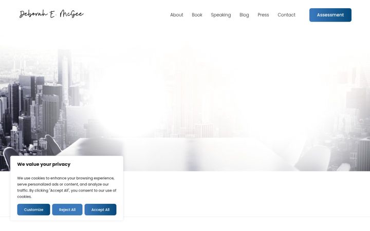 Screenshot of deborahemcgee.com