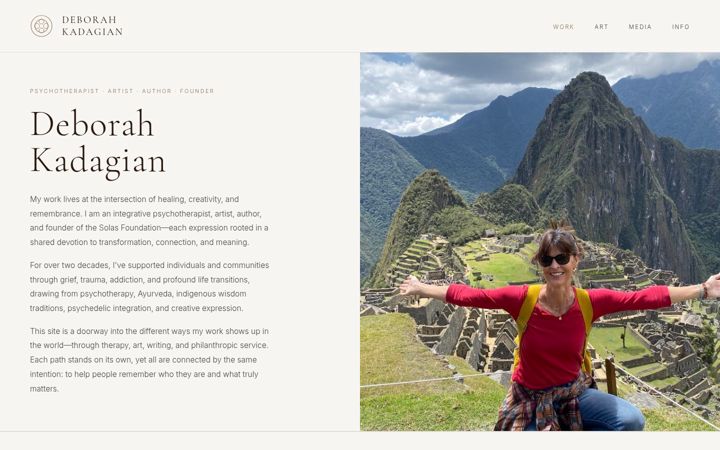 Screenshot of deborahkadagian.com