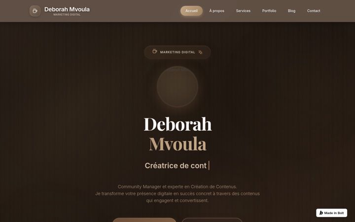 Screenshot of deborahmvoula.com