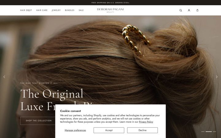 Screenshot of deborahpagani.com