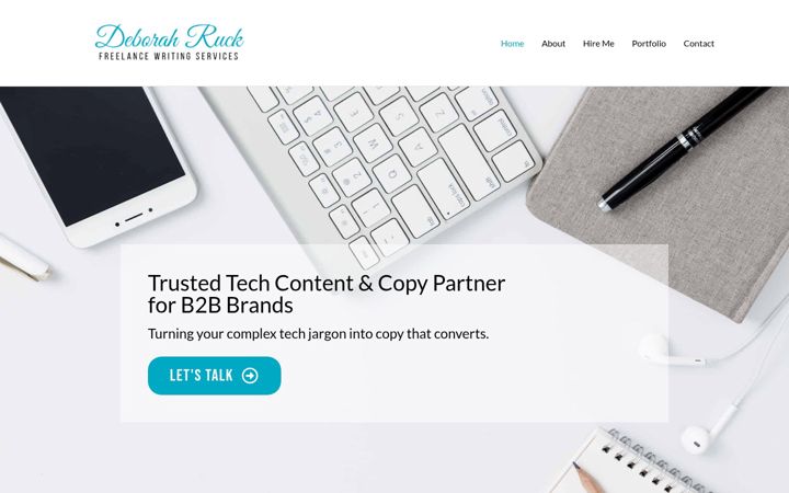 Screenshot of deborahruck.com