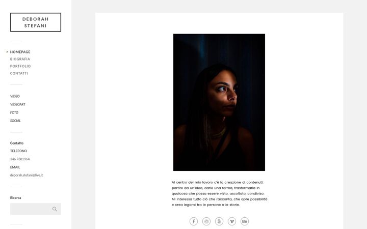 Screenshot of deborahstefani.it