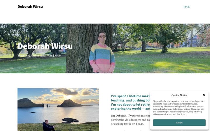 Screenshot of deborahwirsu.com