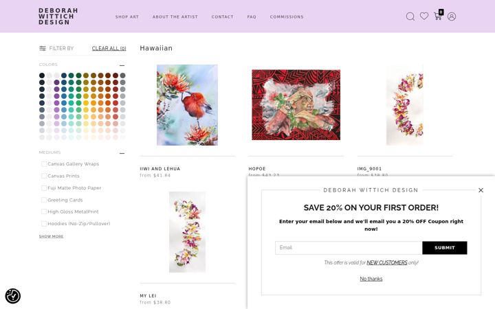Screenshot of deborahwittichdesign.com