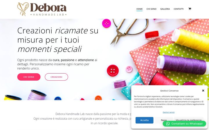 Screenshot di deboralab.it