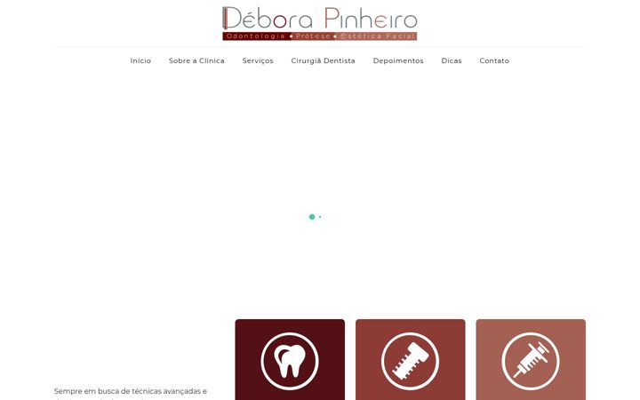Képernyőkép: deborapinheiroodontologia.com.br