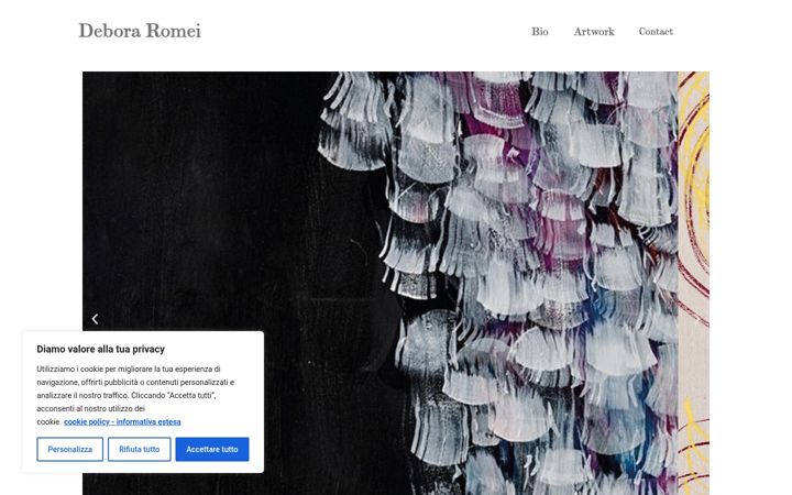 Screenshot of deboraromei.com