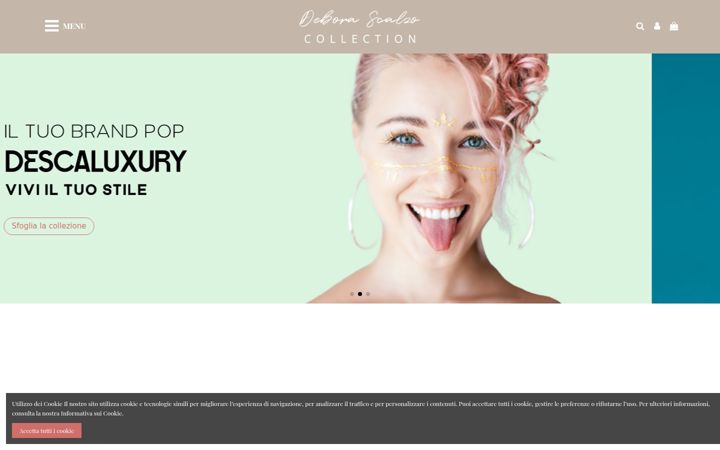 Screenshot of deborascalzocollection.it