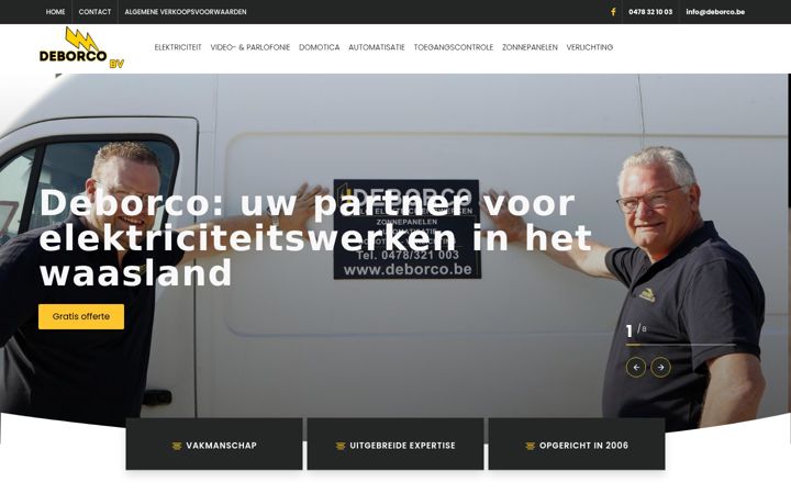 Screenshot of deborco.be