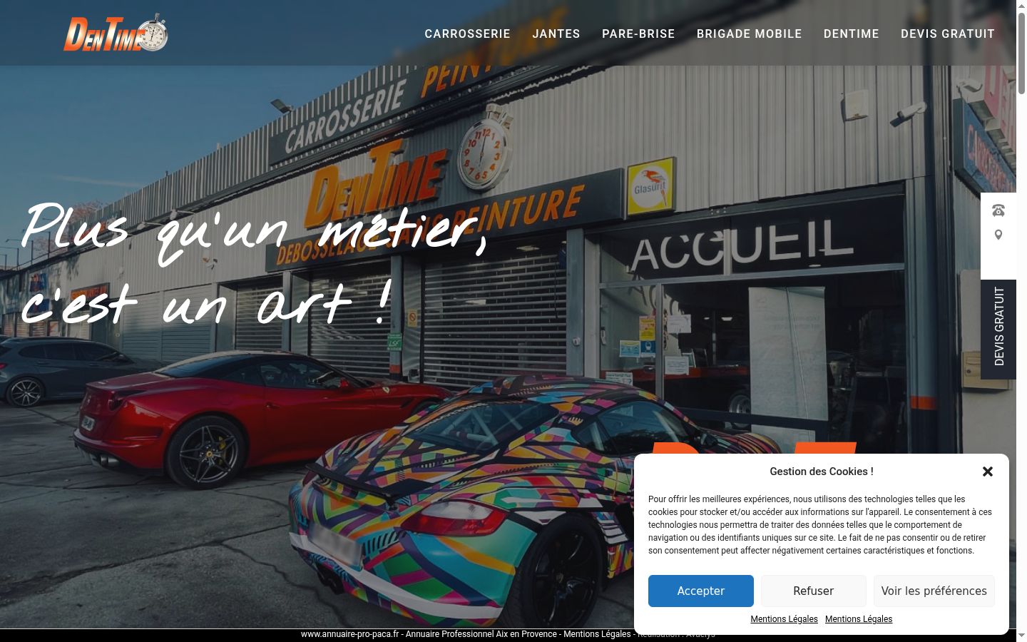 Screenshot des Einwilligungsbanners vor jeglicher Interaktion