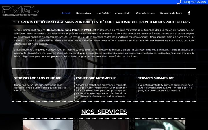 Screenshot of debosselagesanspeinturesaglac.com