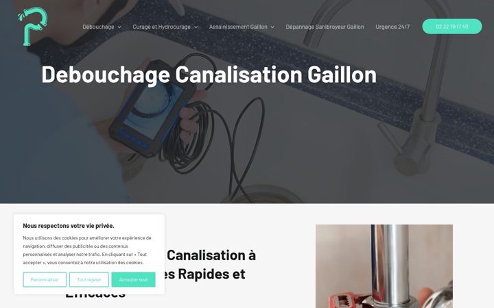 Captura de ecrã de debouchage-gaillon.fr