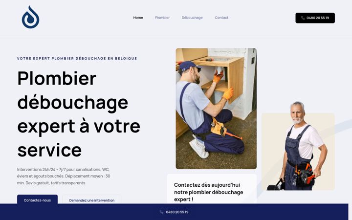Screenshot of debouchagedirect.be